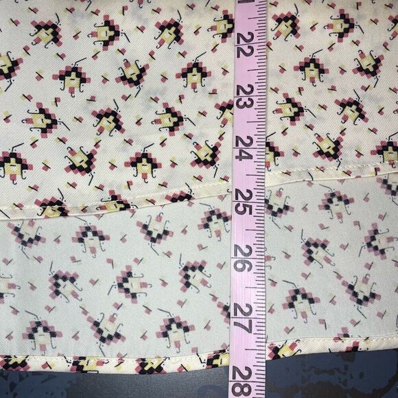 Reiss Pia Tetris Print Top Cream size 6 - Picture 13 of 16